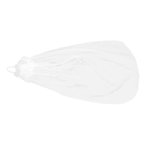 Mipcase Handgefertigter Puppen Brautschleier Silberblumen Hochzeitskopfschmuck für Modepuppen Leichtes Tragbares Accessoire für Unvergessliche Hochzeits und Partydekoration von Mipcase