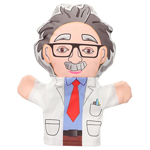 Mipcase Handpuppen für Lebensechte Fingerpuppen Kreative Geschichtenzeit Requisiten für Shows Hochwertigem Waschbarem Material Wissenschaftler Design von Mipcase
