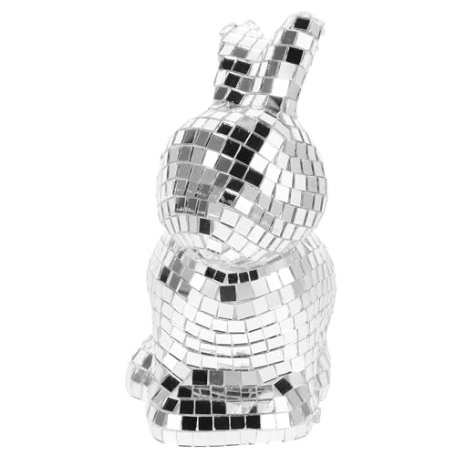 Mipcase Kaninchen-Verzierung Spiegelhasenstatue Disco-Kugel-Statue kleine Discokugel-Ornamente Disco -Balldekoration Disco-Party gefallen Kaninchendekorationen für Zuhause Schaum Silber Mipcase Kaninchen-Verzierung Spiegelhasenstatue Disco-Kugel-Statue kleine Discokugel-Ornamente Disco -Balldekoration Disco-Party gefallen Kaninchendekorationen für Zuhause Schaum Silber von Mipcase
