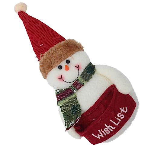 Mipcase Kreative Weihnachts Schneemannfigur Detailreiche Dekoration und Festliche Deko für Kinderzimmer und Wohnzimmer für Weihnachtsstimmung und Fotorequisiten von Mipcase
