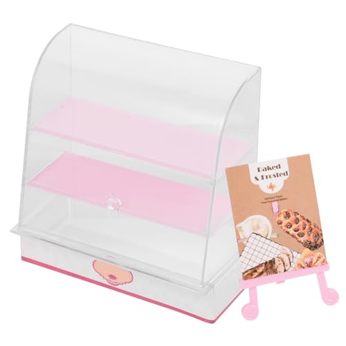 Mipcase Kuchenschrank für Puppenhaus Kreatives und Kompaktes Design aus Haltbarem zur Dekoration mit Miniaturkuchen und Desserts Lebendige Farben für Mehr von Mipcase