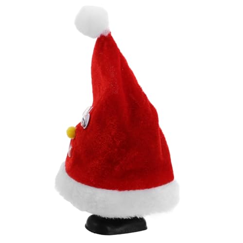 Mipcase Lustiges Xmas Walking Santa Claus Kleines Rennendes Weihnachtsmützen für Kreatives Weihnachtsdeko Accessoire Sichere Hand Auge Festlicher Partyspaß von Mipcase