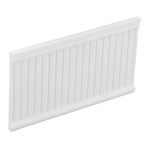 Mipcase Miniatur Wandverkleidung Wainscoting Paneele für Puppenhaus Innenraum Dekoratives Wandpaneel für Arbeitszimmer Schlafzimmer Wohnzimmer Badezimmer Zubehör von Mipcase