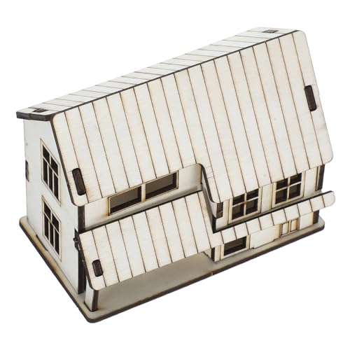 Mipcase Miniaturhaus 3D-Puzzle- Holzkabine Rustikale Villa-Modellbausätze Bastelhäuser aus Holz zum Bemalen 3D-Holzpuzzle weihnachtliches Holzdorf Holzhausskulptur Kabinenmodell Beige Mipcase Miniaturhaus 3D-Puzzle- Holzkabine Rustikale Villa-Modellbausätze Bastelhäuser aus Holz zum Bemalen 3D-Holzpuzzle weihnachtliches Holzdorf Holzhausskulptur Kabinenmodell Beige von Mipcase