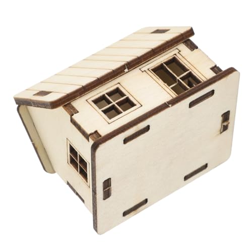 Mipcase Miniaturhaus Miniatur-Holzhaus puppenhaus Miniatur bausatz selber Machen Miniaturgartenbauten Handwerkshaus aus Holz Puppenhausbauzubehör Hausmodellbausatz Mini - hölzern Khaki Mipcase Miniaturhaus Miniatur-Holzhaus puppenhaus Miniatur bausatz selber Machen Miniaturgartenbauten Handwerkshaus aus Holz Puppenhausbauzubehör Hausmodellbausatz Mini - hölzern Khaki von Mipcase