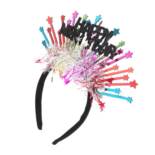 Mipcase Neujahrs Stirnband Rotes Party Haarreif Komfortabel Vielseitig Verwendbar für Silvester Geburtstage Hochzeiten Festliches Accessoire mit Stilvollem Design für Besondere Anlässe von Mipcase