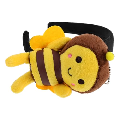 Mipcase Niedliches Bienenstirnband aus Plüsch Realistisches Bienen Haarband für Gesichtswäsche Cosplay Partys und Halloween Vielseitiges Kostümzubehör für Erwachsene von Mipcase
