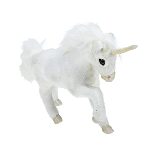Mipcase Plüsch Einhorn Modell Lebensechte Dekofigur Weiches Kuscheltier Langlebig und Vielseitig Geeignet als Kinderzimmer Auto und Weihnachtsdeko Pädagogisches von Mipcase