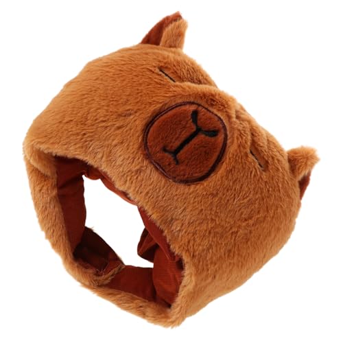 Mipcase Plüsch Kuschelhut Tierform Niedlich Flauschig Leicht Karneval Party Foto Requisite Cartoon Kopfbedeckung Kostüm Accessoire von Mipcase