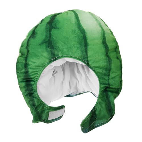 Mipcase Plüsch Wassermelonen Kostüm Hut Gefüllt Leicht Tragbar Party Foto Requisit Für Halloween Karneval Cosplay von Mipcase