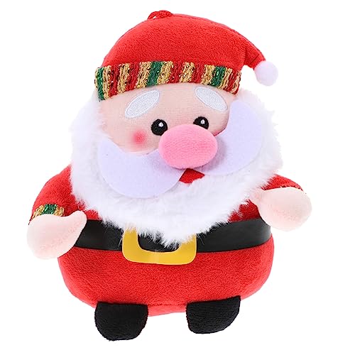 Mipcase Plüsch Weihnachtsmann Figur Kuscheliges Xmas Ornament Festliche Deko für Tisch Weihnachtsfeier von Mipcase