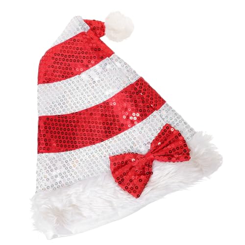 Mipcase Plüsch Weihnachtsmütze mit Pailletten Rote Weihnachtsmütze Kuscheliger Weihnachtskostüm Hut für Party Karneval Festliche Familienfeier Auffälliges Glitzerdetail Mipcase Plüsch Weihnachtsmütze mit Pailletten Rote Weihnachtsmütze Kuscheliger Weihnachtskostüm Hut für Party Karneval Festliche Familienfeier Auffälliges Glitzerdetail von Mipcase