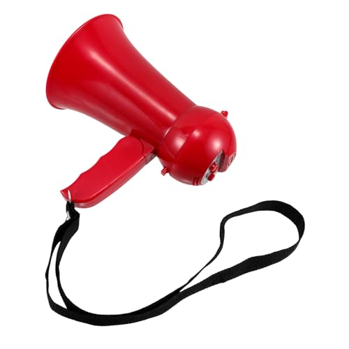 Mipcase Rotes Tragbares Megafon für Hochzeitsfeiern Lauter Cheer Speaker zur Stimmungserhöhung Leichtes Partyhorn für Bräutigam und Gesellige Events von Mipcase