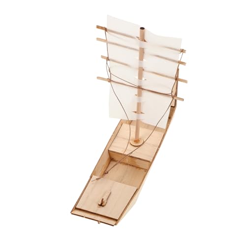 Mipcase Selbstschiffmodell Puzzles aus Holz Schiffsmodellbausatz aus Holz Boot-Puzzle Holzrätsel Bootsdekor Segelboot-Dekoration für Zuhause Bootsspielzeug für von Mipcase