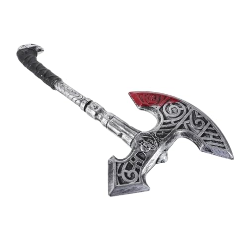 Mipcase Simulierte Waffenprops Halloween-Party-Requisiten Halloween-Cosplay-Requisiten geschmeidige Axtstütze gefälschte Axe -Requisite Plastik Silver von Mipcase