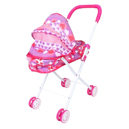 Mipcase Simulierter Babywagen -Kinderwagen für Kinderwagen Kinderwagenspielzeug Kinderwagen-Spielset Rollenspielwagen für Puppen Eisenrahmen Mipcase Simulierter Babywagen -Kinderwagen für Kinderwagen Kinderwagenspielzeug Kinderwagen-Spielset Rollenspielwagen für Puppen Eisenrahmen von Mipcase