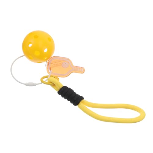 Mipcase Spitzenkugel hängen Dekoration Sportball-Anhänger Pickleball-Ornament Gefälligkeiten für Sportpartys hängender Kugel-Schlüsselanhänger Mini-Sportbälle Nylon Yellow Mipcase Spitzenkugel hängen Dekoration Sportball-Anhänger Pickleball-Ornament Gefälligkeiten für Sportpartys hängender Kugel-Schlüsselanhänger Mini-Sportbälle Nylon Yellow von Mipcase