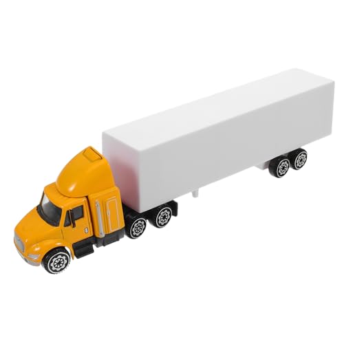Mipcase Toy Truck Container Car Carrier Robustes Fahrzeugmodell für Geburtstagsfeiern Realistische Transport Szene Legierungs Konstruktion von Mipcase