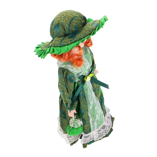 Mipcase Viktorianische Dame Keramikpuppe Handgefertigtes Puppenornament im Klassischen Stil für Puppenhaus Dekoration Romantisches Wohnambiente Mipcase Viktorianische Dame Keramikpuppe Handgefertigtes Puppenornament im Klassischen Stil für Puppenhaus Dekoration Romantisches Wohnambiente von Mipcase