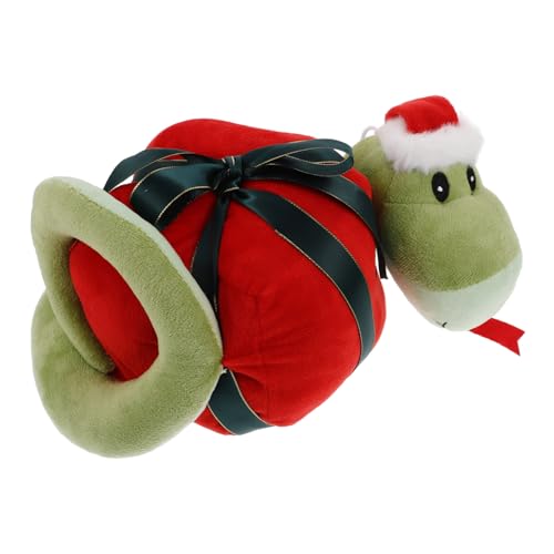 Mipcase Weiche Weihnachts Schlange Kuscheltier Plüschtier Cartoon Anime Stil Symbolisches Festliche Dekoration Huggable für Teens von Mipcase