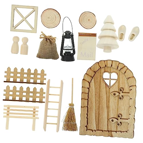 Mipcase Weihnachtliche Miniatur Dekoration Tiny Christmas Tree Miniatur Weihnachtsdeko für Puppenhaus Festliche Bastelaccessoires Kreative Mikro Landschaft für Party von Mipcase