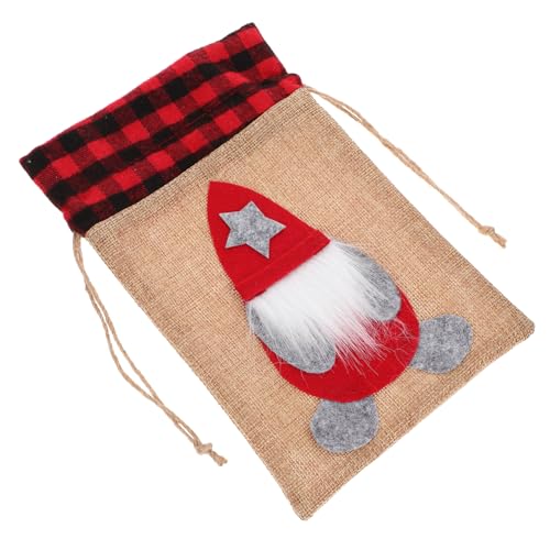 Mipcase Weihnachtlicher Geschenkbeutel aus Wiederverwendlichem Nachhaltige Kleine Zugbeutel für Süßigkeiten Party und Dekoration Robustes Stoffmaterial Klassisches Weihnachtsdesign für Mipcase Weihnachtlicher Geschenkbeutel aus Wiederverwendlichem Nachhaltige Kleine Zugbeutel für Süßigkeiten Party und Dekoration Robustes Stoffmaterial Klassisches Weihnachtsdesign für von Mipcase