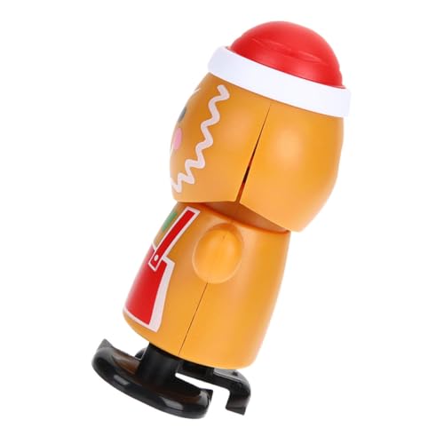Mipcase Weihnachtliches Aufziehspielzeug Gingerbread Man Lustiges Lauf und Nickspielzeug für Robustes Material Kleines für Kinderzimmer Dekoration und Weihnachtsfeier von Mipcase