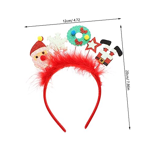 Mipcase Weihnachtliches Haarreif aus Filz und Kunststoff Leichtes Komfortables Stirnband mit Design für Deko und Festliche Familienzusammenkünfte Mipcase Weihnachtliches Haarreif aus Filz und Kunststoff Leichtes Komfortables Stirnband mit Design für Deko und Festliche Familienzusammenkünfte von Mipcase