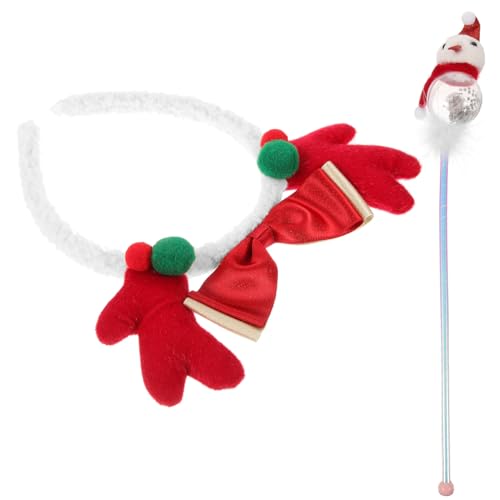 Mipcase Weihnachtliches Rentiergeweih Stirnband aus Leichtem Kunststoff und Süßer Haarschmuck mit Roten Plüschgeweihen für Xmas Party Cosplay Fotografie Bühne und Neujahrsfeier Teiliges Mipcase Weihnachtliches Rentiergeweih Stirnband aus Leichtem Kunststoff und Süßer Haarschmuck mit Roten Plüschgeweihen für Xmas Party Cosplay Fotografie Bühne und Neujahrsfeier Teiliges von Mipcase