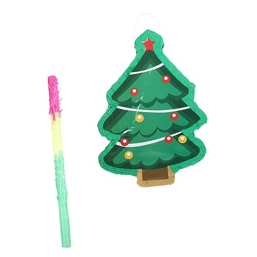 Mipcase Weihnachtsbaum Pinata aus Papier Teiliges mit Schläger Bunte Partydeko für Kindergeburtstag Familienfeier Festliche Weihnachtsfeier Traditionelle Hängedekoration Mipcase Weihnachtsbaum Pinata aus Papier Teiliges mit Schläger Bunte Partydeko für Kindergeburtstag Familienfeier Festliche Weihnachtsfeier Traditionelle Hängedekoration von Mipcase