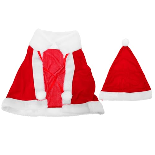 Mipcase Weihnachtskostüm Santa Umhang Weicher Bequemer Weihnachtsmann Cape für Festliche Partys Fotoshootings und Rollenspiele für Jungen und Mädchen von Mipcase