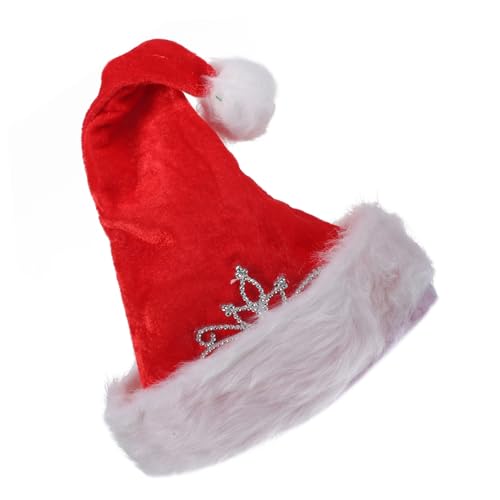 Mipcase Weihnachtsmütze aus Plüsch Gefüttert Weicher Santa Hut für Erwachsene Unisex Weihnachtskappe Komfortabel Stilvoll für Weihnachten Party und Festliche Dekoration Mipcase Weihnachtsmütze aus Plüsch Gefüttert Weicher Santa Hut für Erwachsene Unisex Weihnachtskappe Komfortabel Stilvoll für Weihnachten Party und Festliche Dekoration von Mipcase