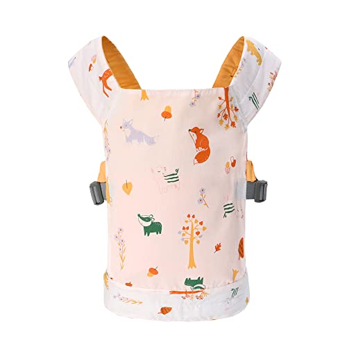 Miracle Baby Babypuppentrage für Kinder, Vorder- und Rückentrage mit verstellbaren Trägern für Mädchen, Stofftiertrage, Puppenzubehör für Kinder, 100% Baumwolle Miracle Baby Babypuppentrage für Kinder, Vorder- und Rückentrage mit verstellbaren Trägern für Mädchen, Stofftiertrage, Puppenzubehör für Kinder, 100% Baumwolle von Miracle Baby