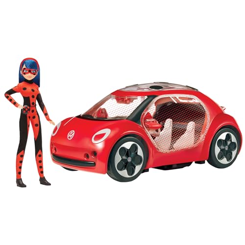 BANDAI Miraculous: Geschichten von Ladybug und Cat Noir Volkswagen E-Käfer Auto mit Modepuppe | 26 cm Puppe mit Cabrio Auto für Mädchen und Jungen | Spielzeugauto mit Platz für 2 Puppen bis zu 5 BANDAI Miraculous: Geschichten von Ladybug und Cat Noir Volkswagen E-Käfer Auto mit Modepuppe | 26 cm Puppe mit Cabrio Auto für Mädchen und Jungen | Spielzeugauto mit Platz für 2 Puppen bis zu 5 von Miraculous
