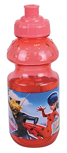 CIJEP JEI006083 Miraculous Marienkäfer Kinder Trinkflasche Ladybug Wunderflasche 350ml, rot von Miraculous