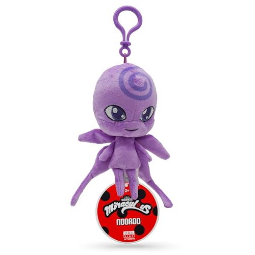 Miraculous Ladybug – Kwami Lifesize Nooroo, Schmetterlings-Plüsch-Spielzeug für Kinder, superweiches Sammlerstück, Stofftier mit Glitzerstichaugen und farblich passendem Rucksack-Schlüsselanhänger Miraculous Ladybug – Kwami Lifesize Nooroo, Schmetterlings-Plüsch-Spielzeug für Kinder, superweiches Sammlerstück, Stofftier mit Glitzerstichaugen und farblich passendem Rucksack-Schlüsselanhänger von Miraculous
