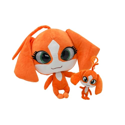 Miraculous Ladybug – Kwami Plüsch-Set, Mon Ami, 22,9 cm Plüsch mit Harzaugen und lebensgroßes Stofftier mit passendem Rucksack, Schlüsselanhänger, Spielzeug für Kinder – Barkk Miraculous Ladybug – Kwami Plüsch-Set, Mon Ami, 22,9 cm Plüsch mit Harzaugen und lebensgroßes Stofftier mit passendem Rucksack, Schlüsselanhänger, Spielzeug für Kinder – Barkk von Miraculous