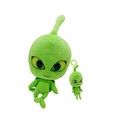 Miraculous Ladybug – Kwami Plüsch-Set, Mon Ami, 22,9 cm Plüsch mit Harzaugen und lebensgroßes Stofftier mit passendem Rucksack, Schlüsselanhänger, Spielzeug für Kinder – Wayzz Miraculous Ladybug – Kwami Plüsch-Set, Mon Ami, 22,9 cm Plüsch mit Harzaugen und lebensgroßes Stofftier mit passendem Rucksack, Schlüsselanhänger, Spielzeug für Kinder – Wayzz von Miraculous