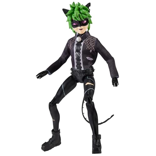 Miraculous Ladybug and Cat Noir Toys Claw Noir Fashion Doll | bewegliche Puppe 26 cm Claw Noir mit Zubehör | Figur Teen Superhero Claw Noir | Bandai Dolls Miraculous Ladybug and Cat Noir Toys Claw Noir Fashion Doll | bewegliche Puppe 26 cm Claw Noir mit Zubehör | Figur Teen Superhero Claw Noir | Bandai Dolls von Miraculous