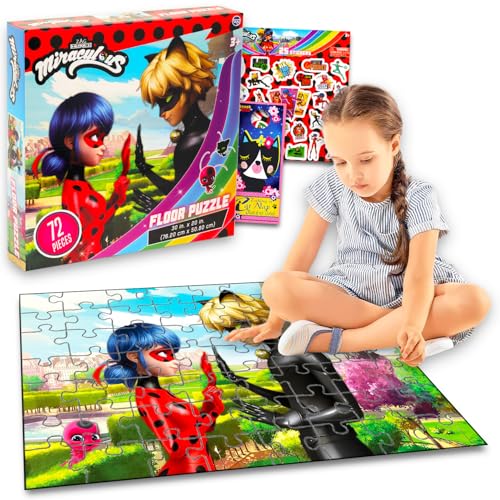 Miraculous Marienkäfer-Bodenpuzzle für Kinder – Bündel mit 72-teiligem Bodenpuzzle plus Aufklebern, mehr | Miraculous Marienkäfer-Puzzles für Mädchen im Alter von 4-8 Jahren Miraculous Marienkäfer-Bodenpuzzle für Kinder – Bündel mit 72-teiligem Bodenpuzzle plus Aufklebern, mehr | Miraculous Marienkäfer-Puzzles für Mädchen im Alter von 4-8 Jahren von Miraculous