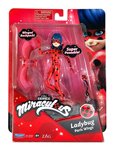BANDAI Miraculous: Tales of Ladybug und Cat Noir Kleine Marienkäfer-Puppe | 12 cm große Miraculous Ladybug Puppe mit Zubehör | Marinette Superhelden-Marienkäfer-Spielzeug | Miraculous Toys Miraculous von BANDAI