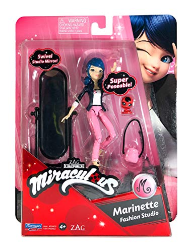 Miraculous: Tales of Ladybug and Cat Noir Kleine Marinette-Puppe | 12 cm Marinette-Puppe mit Zubehör | Fashion Studio Marinette-Spielzeug Toys Bandai Dolls Range von Miraculous