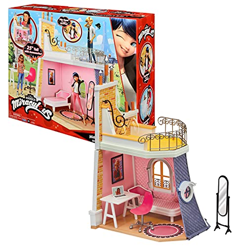 BANDAI - Miraculous Ladybug - Marinettes Zimmer - Spielwelt kompatibel mit 26 cm Puppen - P50660 von BANDAI