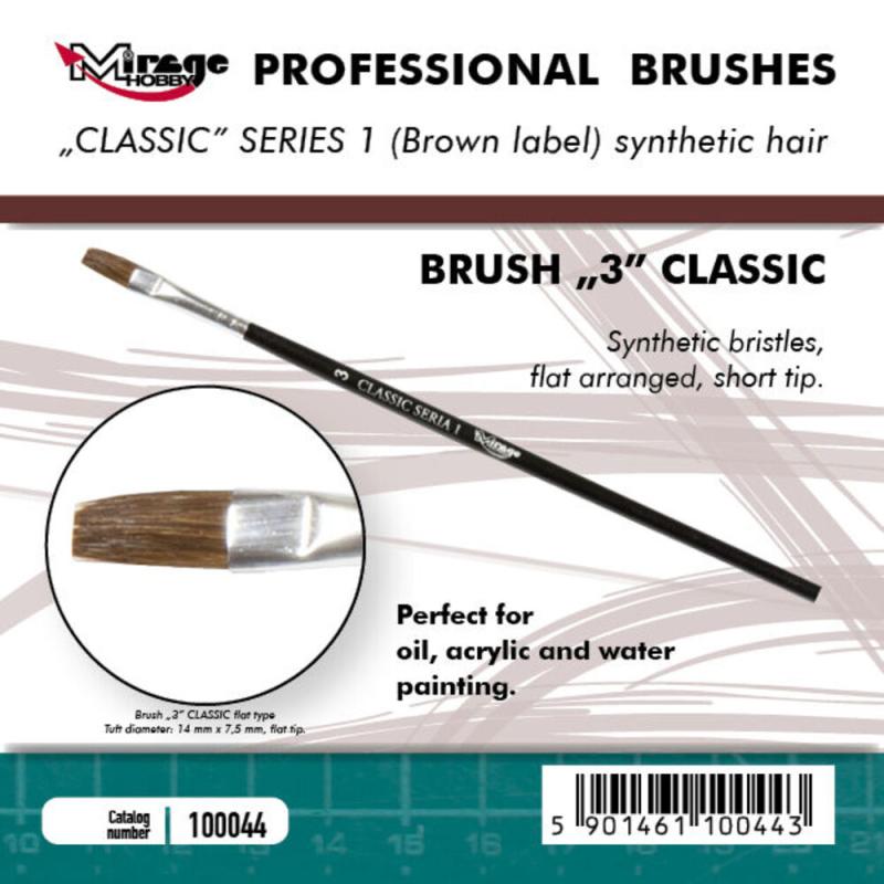Brush Flat - Classic Series 1 - Size 3 Brush Flat - Classic Series 1 - Size 3 von Mirage Hobby