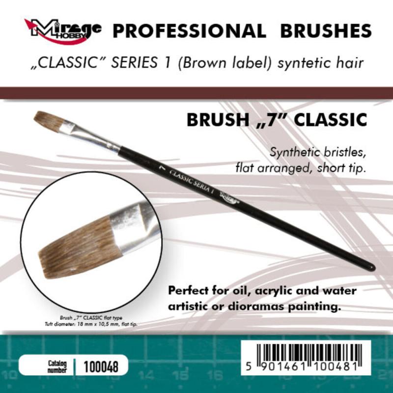 Brush Flat - Classic Series 1 - Size 7 Brush Flat - Classic Series 1 - Size 7 von Mirage Hobby