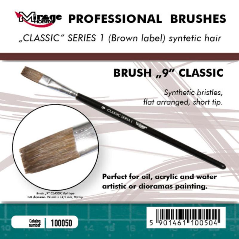 Brush Flat - Classic Series 1 - Size 9 Brush Flat - Classic Series 1 - Size 9 von Mirage Hobby