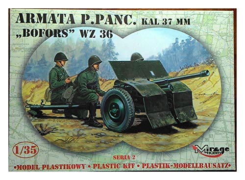Mirage Hobby 35212 - 37 mm BOFORS Panzerabwehrkanone, Modellbauzubehör von Mirage Hobby