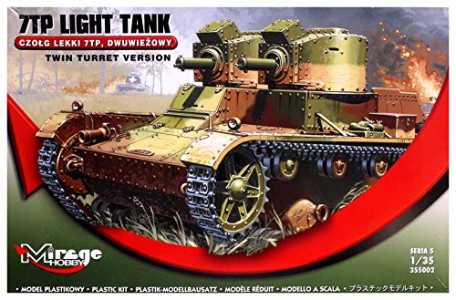 Mirage Hobby 355002 - Modellbausatz 7TP Light Tank Twin Turret Version von Mirage Hobby