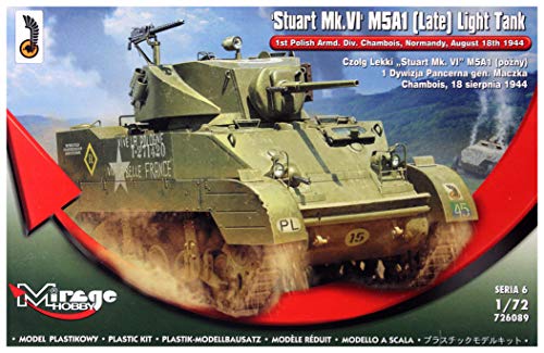 Mirage Hobby 726089 - Modellbausatz Stuart MK.VI M5A1 Late Light Tank von Mirage Hobby