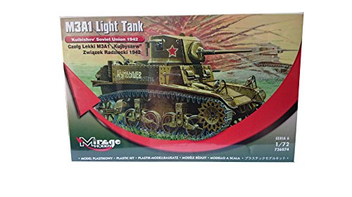 Mirage Hobby 72674, 1:72, M3A1 Light Tank "Kuibyschew" Sowjetunion im Jahre 1942, Kunststoff-Modellbausatz von Mirage Hobby